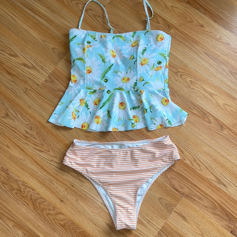 floral swim suit